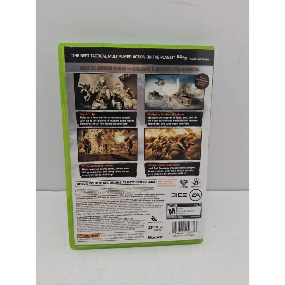 Xbox 360 Limited Edition Battlefield Bad Company 2